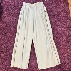Light blue Urban Outfitters zipper sweatpants